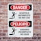 Signmission Scaffold Incomplete Do Not Use Bilingual, 10 in W x Rectangle, Plastic OS-2PACK-DS-P-1014-VS-1571 - alternate 9